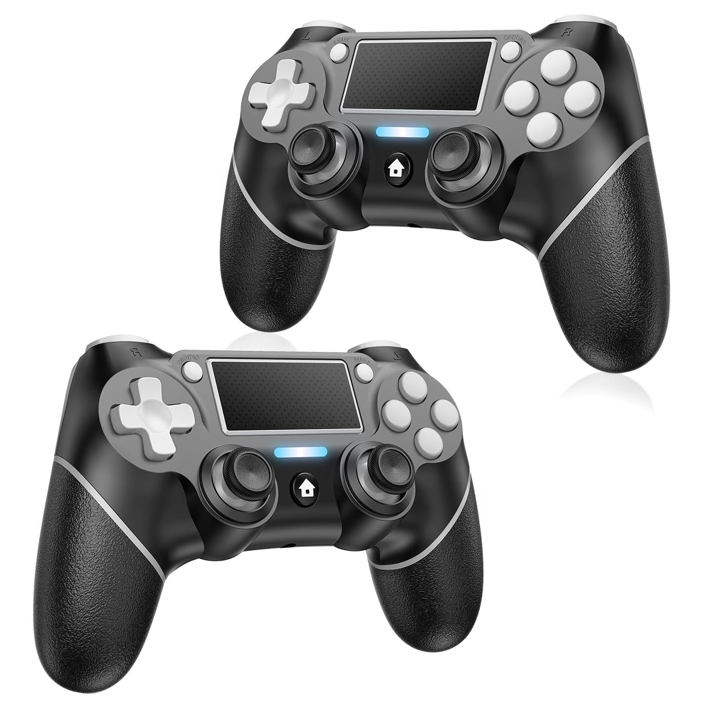Wireless Controller for PS4 with Non-Slip Grip and Turbo Feature