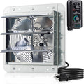iLiving 10in Wall Mounted Shutter Exhaust Fan - Powerful Ventilation