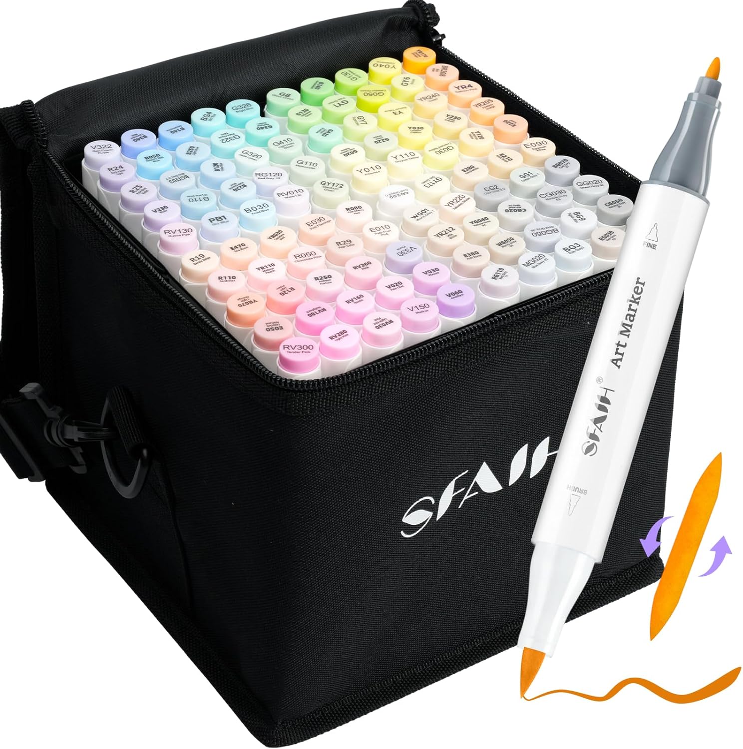 101 Pastel Alcohol Markers for Vibrant Art and Illustration