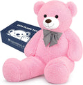 Giant Pink Teddy Bear 55in Life Size Plush Toy - Huggable Gift