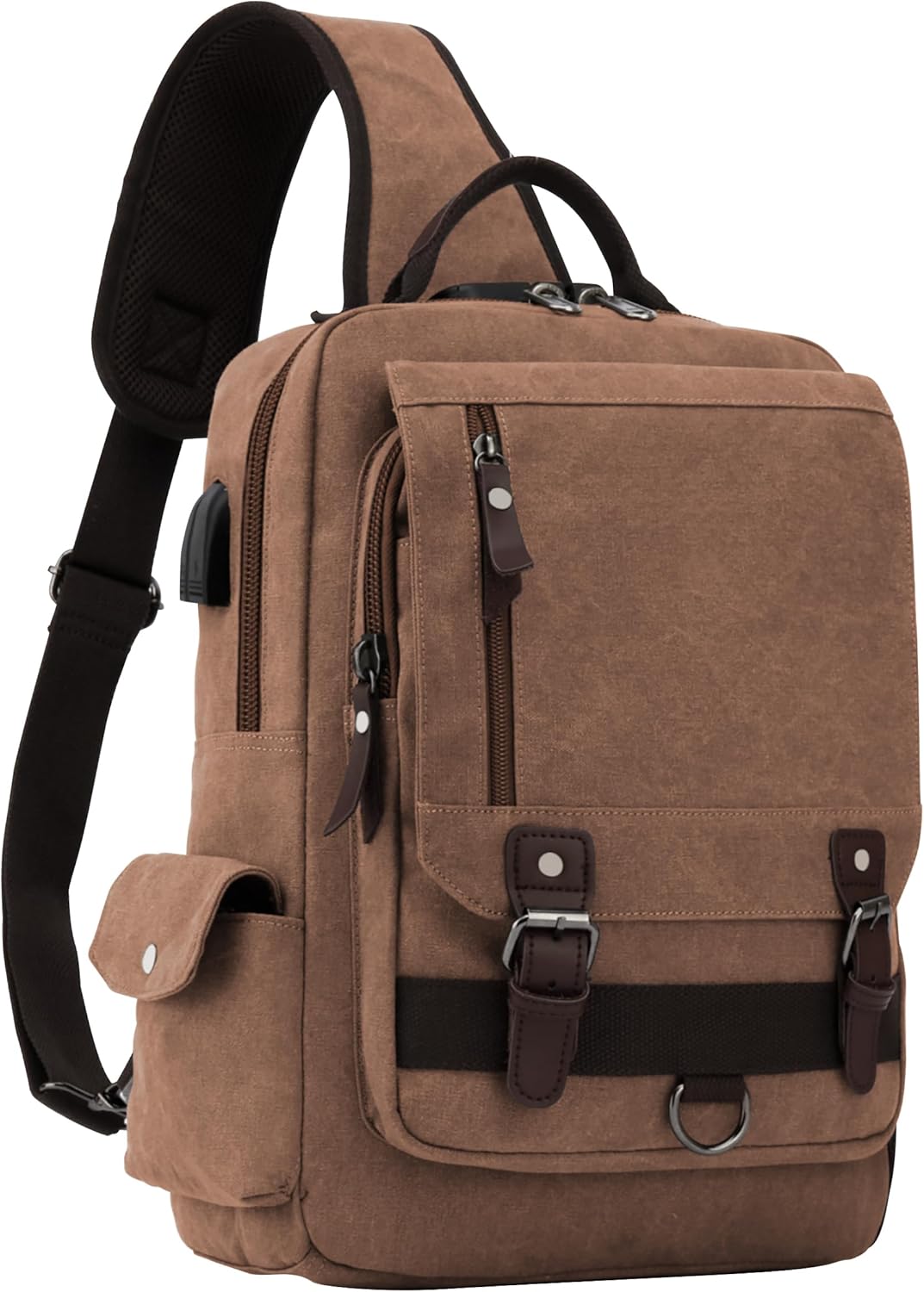 Leaper Retro Crossbody Bag: Stylish Canvas Messenger for All