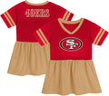 Toddler Girls NFL Stadium Lights Fashion Jersey Dress for Game Days