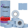 Perco 2 Line Blue Labels - 6,000 Blank Price and Date Gun Labels
