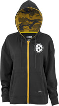 Zubaz NFL Women's Full Zip Hoodie - Comfortable Team Wear