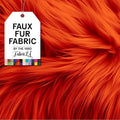 Orange Faux Fur Fabric by the Yard - 20 Yards Plush 2in Pile