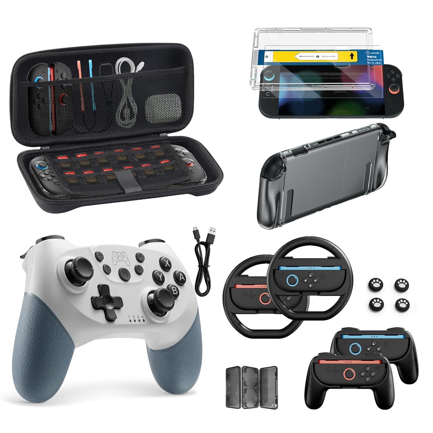Switch 2 Accessories Bundle for Nintendo: Complete Gaming Kit