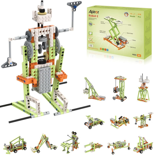14-in-1 Electric Building Toys for Kids Aged 8-12 Years