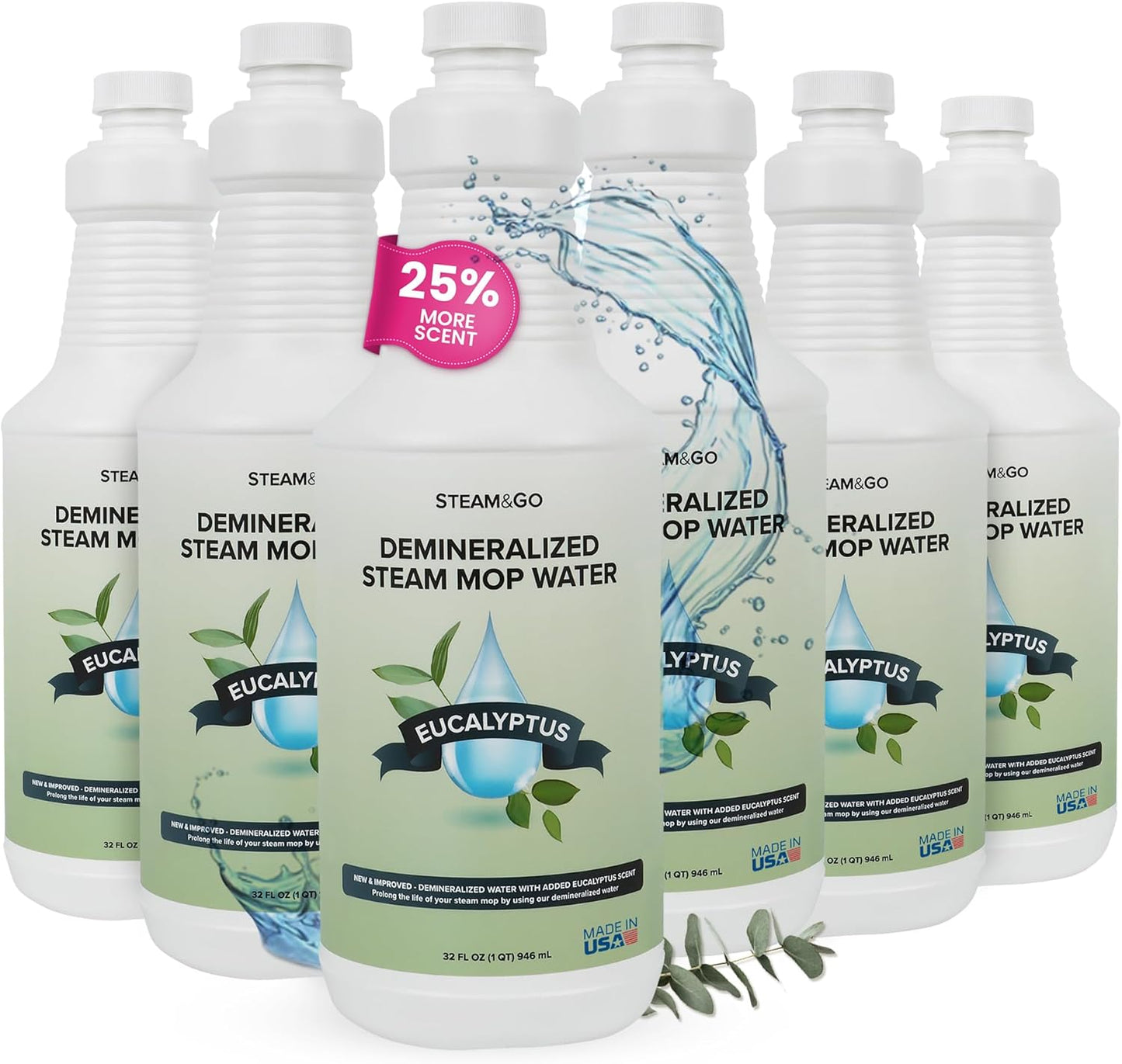 Steam & Go Demineralized Water for Effective Floor Cleaning