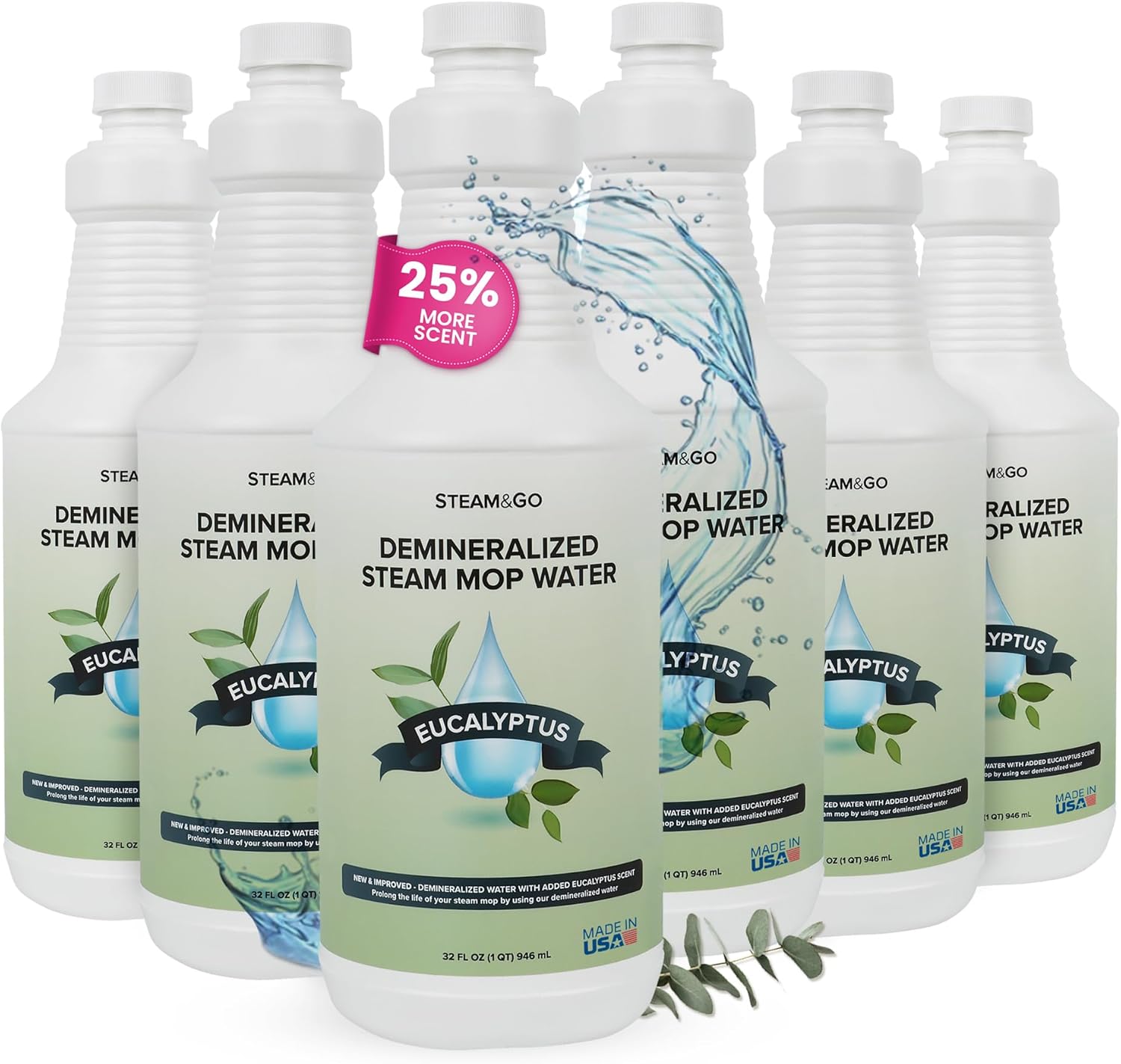 Steam & Go Demineralized Water for Effective Floor Cleaning