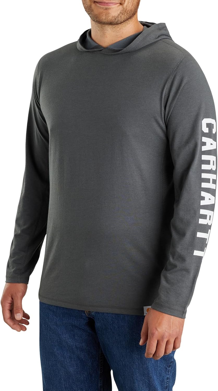Carhartt Men's Force Relaxed Fit Long-Sleeve Logo Graphic Tee