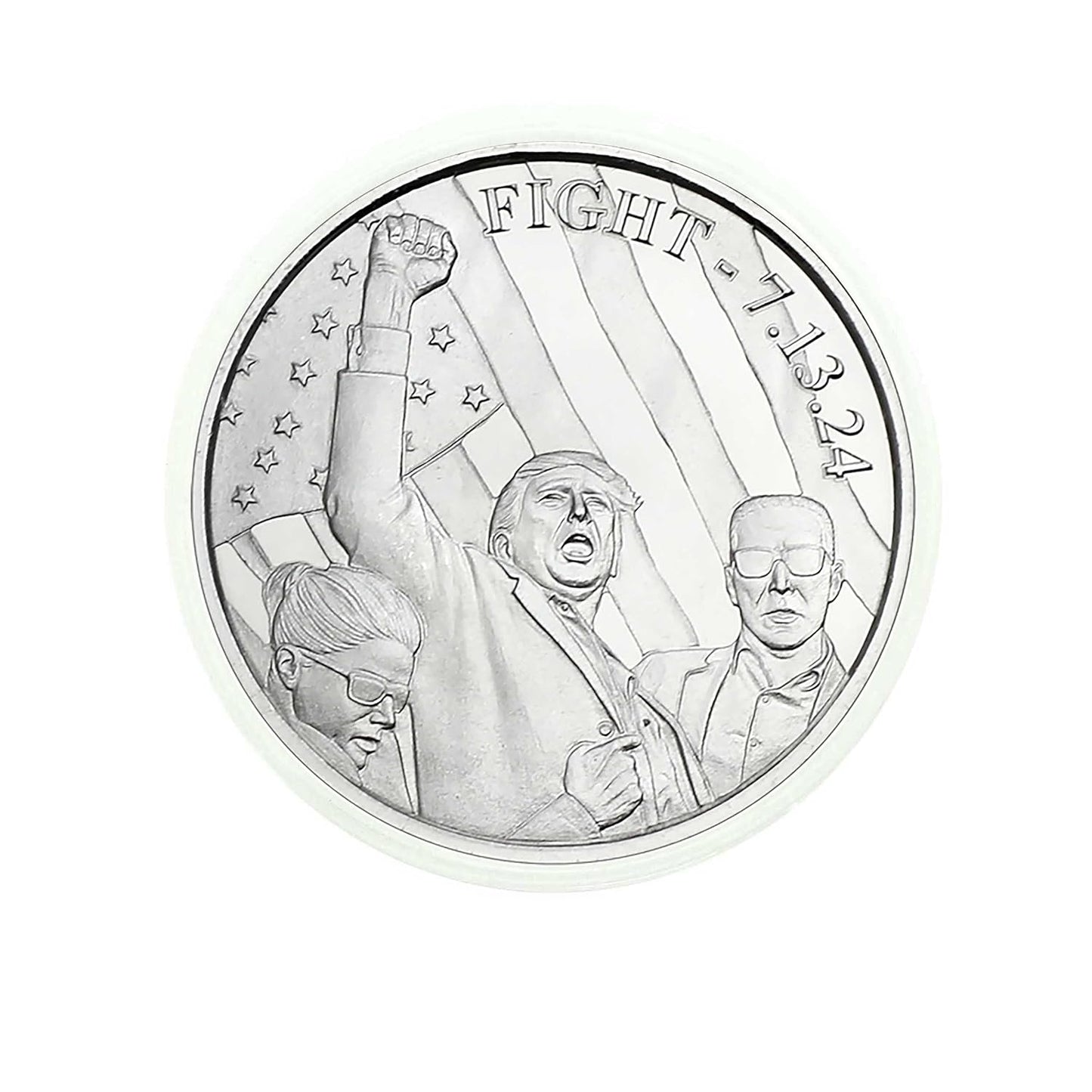 2024 President Trump Fight Coin 1 Ounce Silver Round Uncirculated