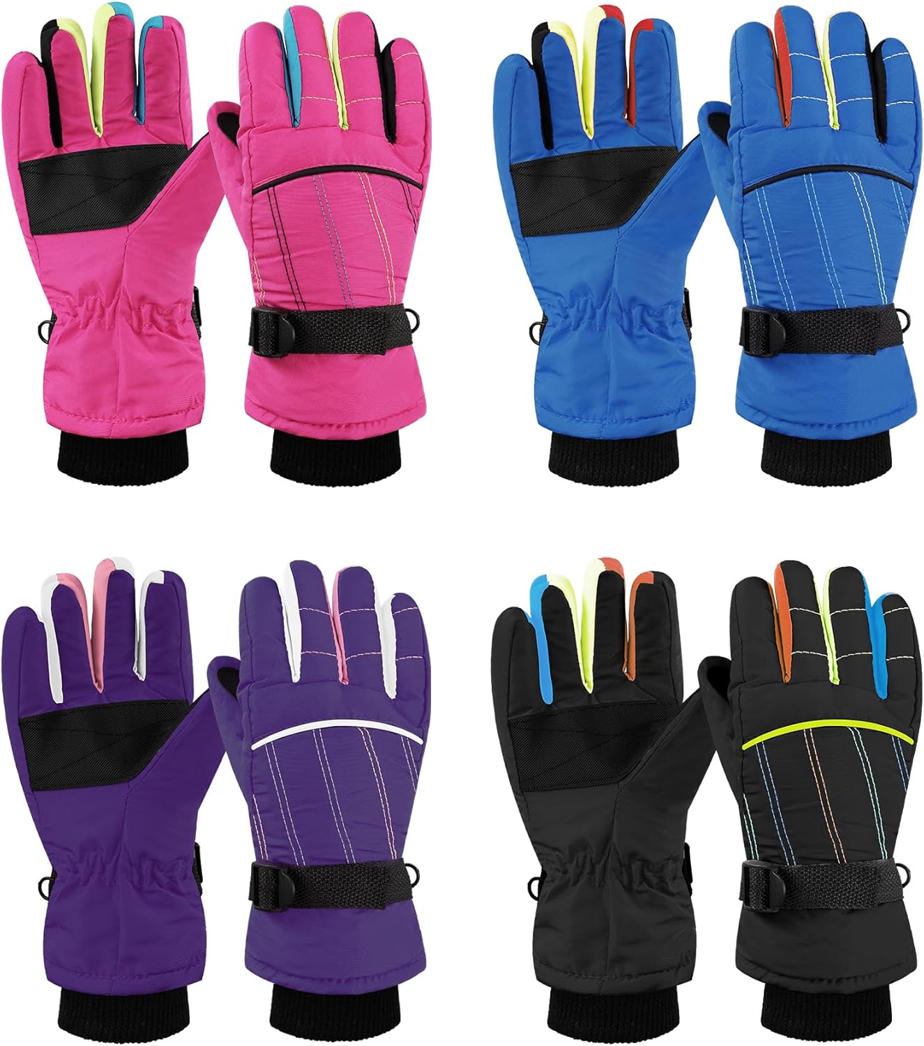 Windproof Kids Ski Gloves - Stay Warm in Style!