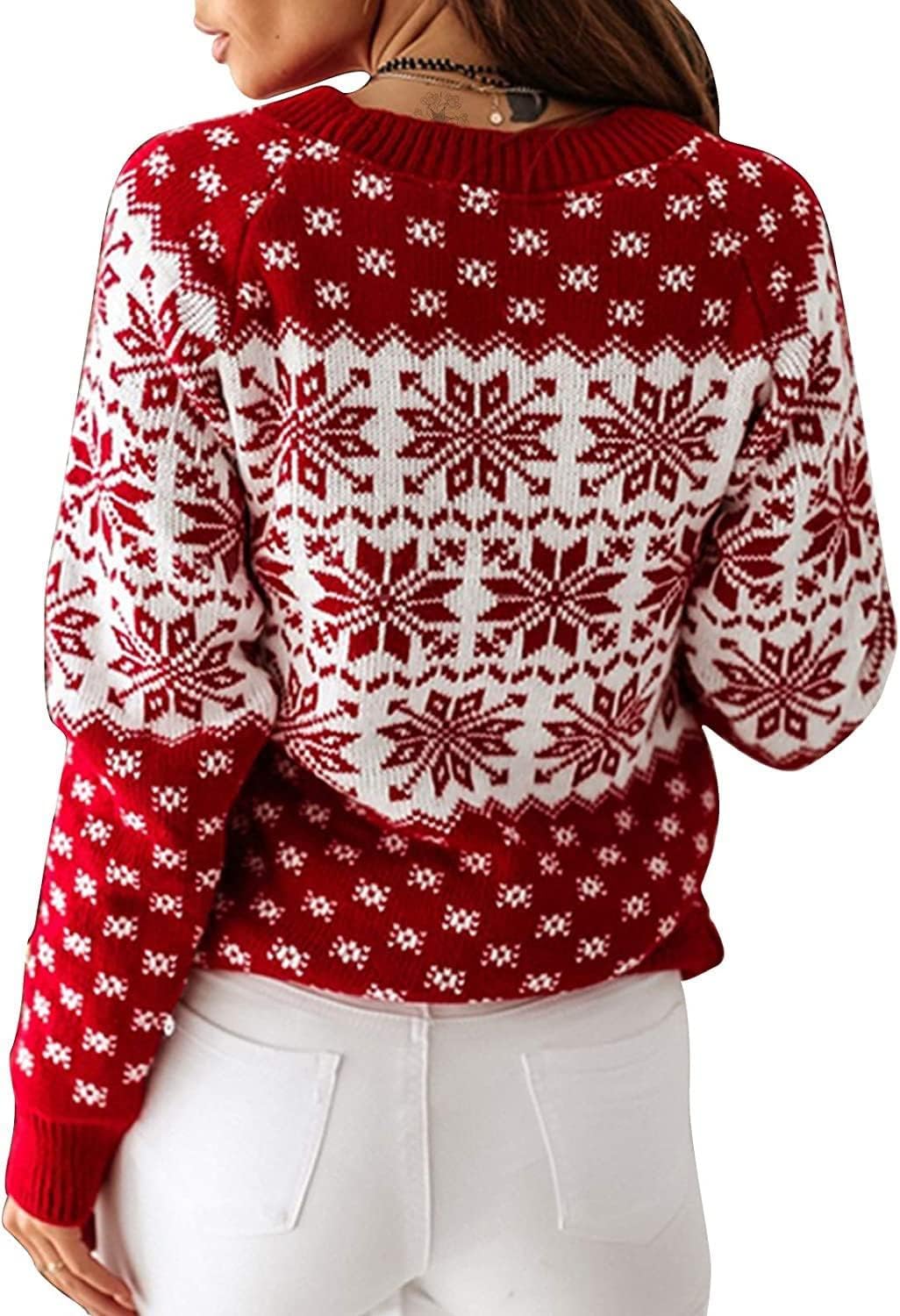 ZAFUL Christmas Reindeer Sweater: Festive & Cozy Knitwear