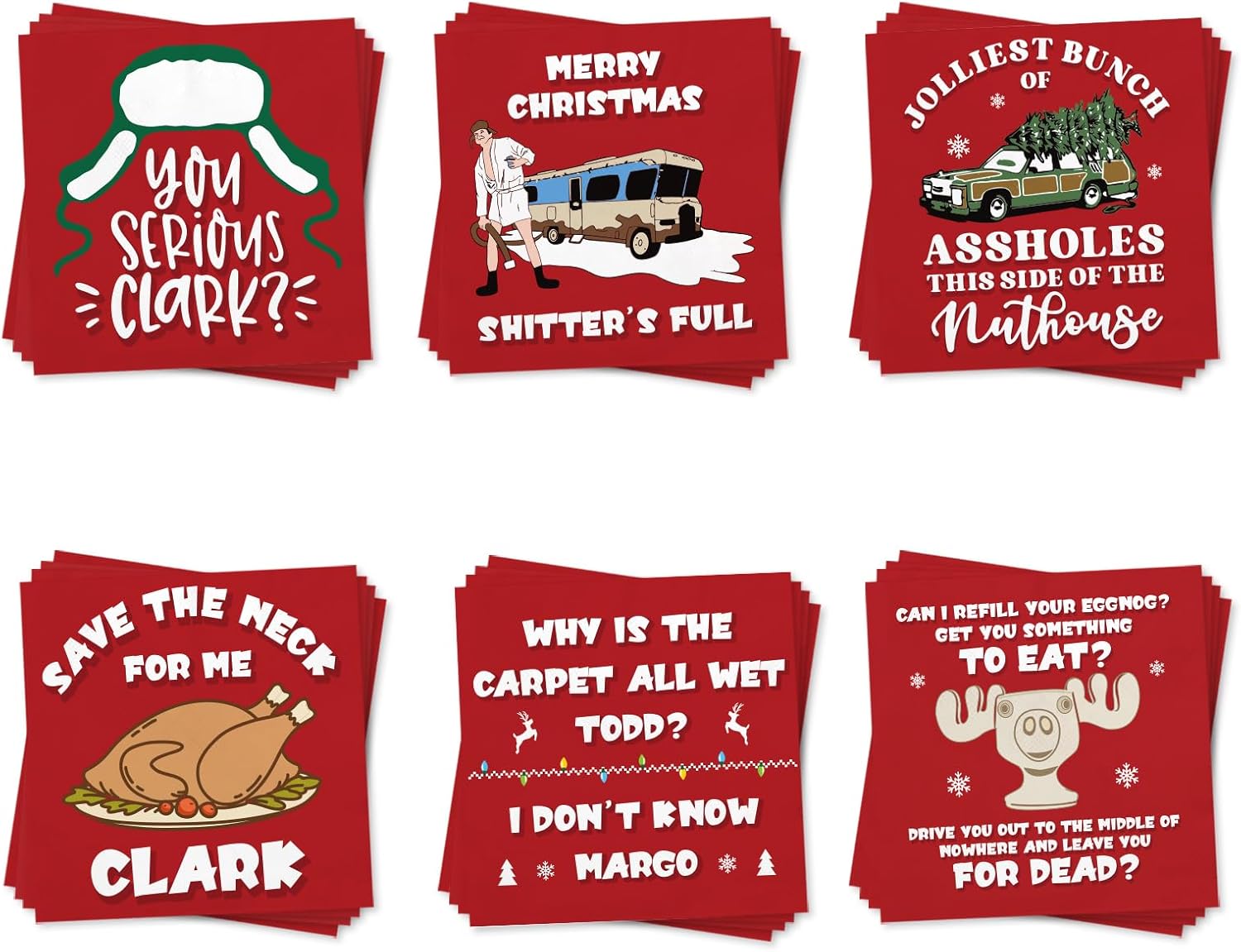 Griswold Family Christmas Cocktail Napkins - 120 Pack