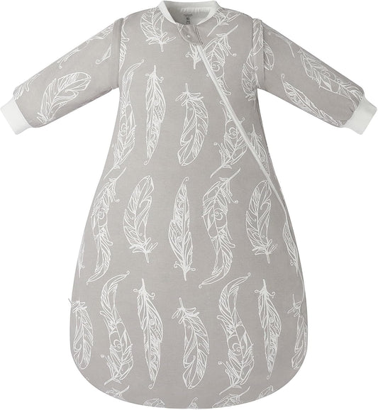 Organic Cotton Removable Long Sleeve Sleep Bag for Sensitive Skin