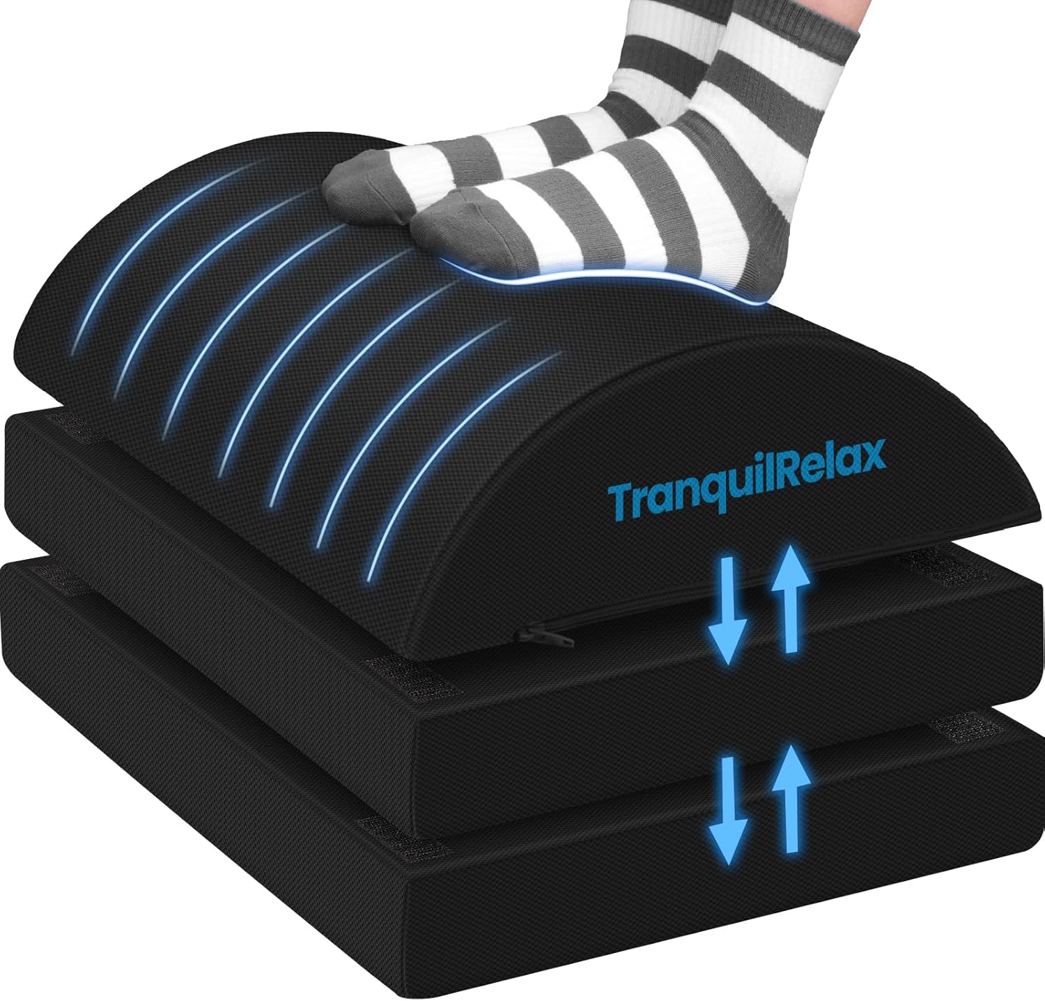 Foot Rest for Under Desk at Work with Adjustable Heights