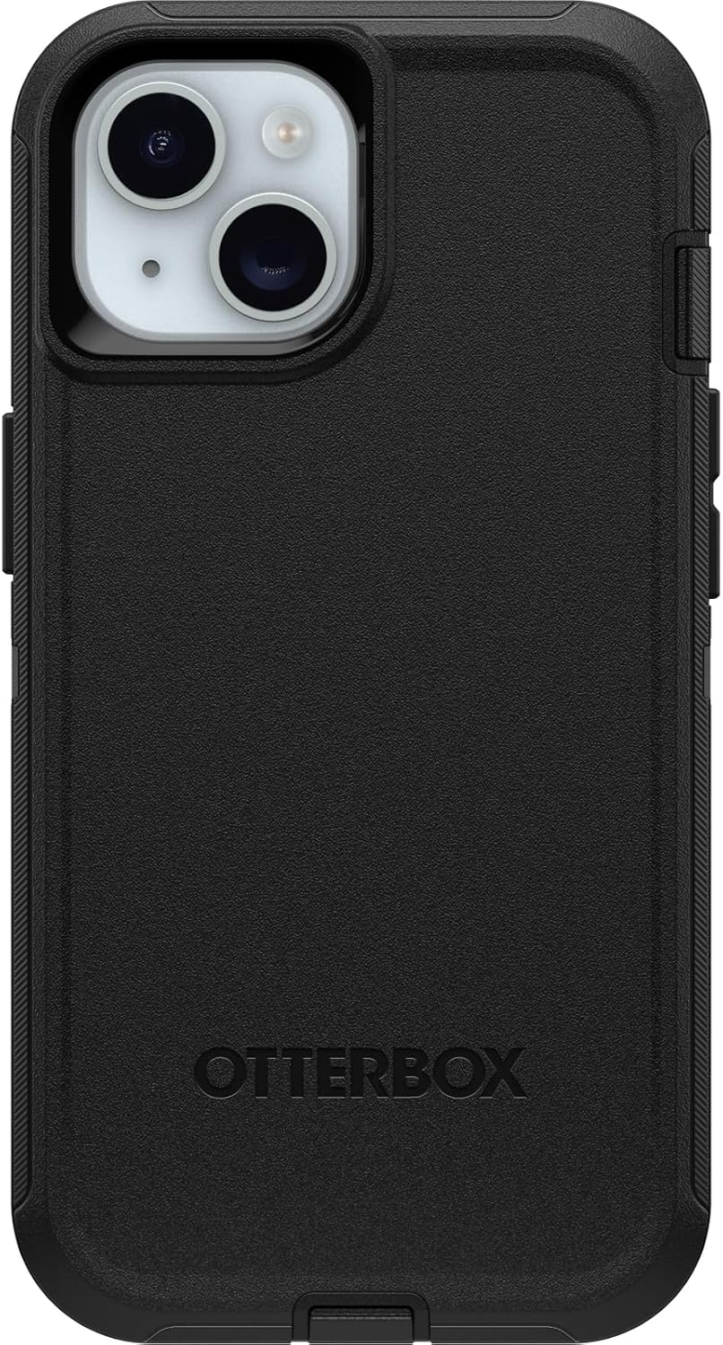 OtterBox Defender Series Case for iPhone 15, 14, 13 - Black