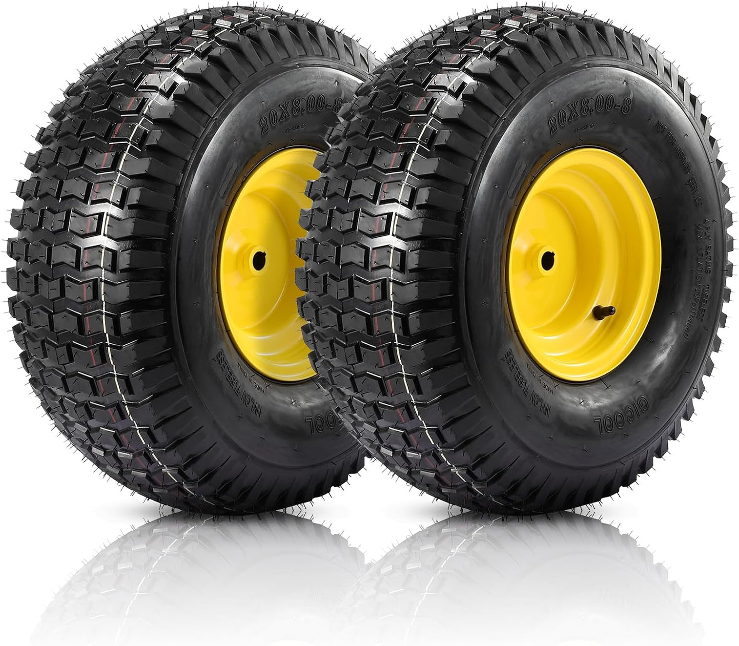 20x8.00-8 Rear Tire and Wheel Assemblies for Lawn Mowers