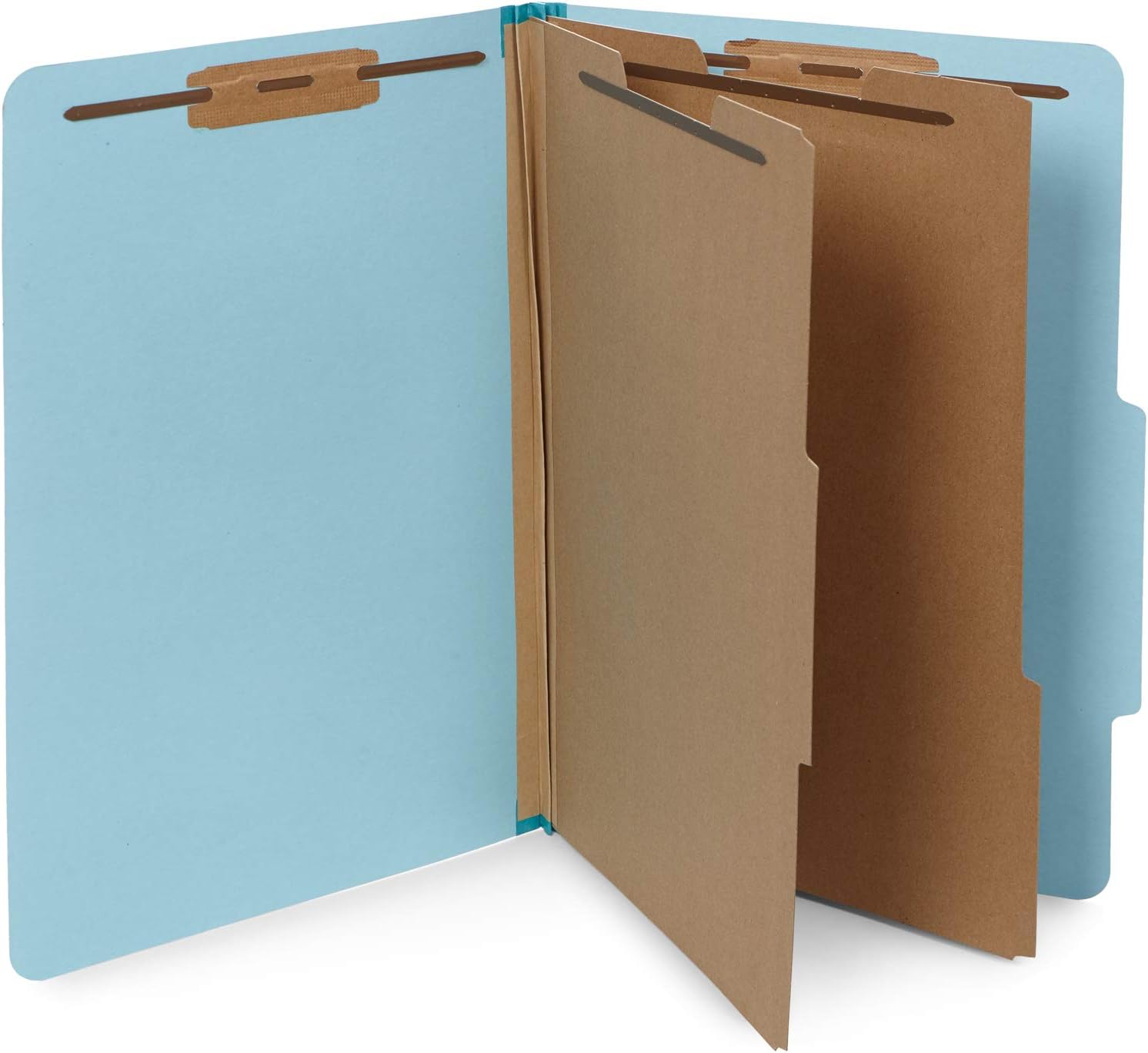 10 Blue Legal Size Classification Folders for Organized Files