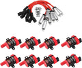 CarBole Round D585 UF262 Ignition Coils and 748UU Spark Plug Wire Set