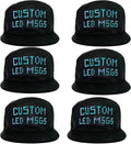 LED Display Up Baseball Cap with Bluetooth - Personalized LED Messages