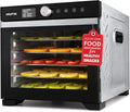 Gourmia Digital Food Dehydrator 6-Tray - Even Drying, Easy Cleanup