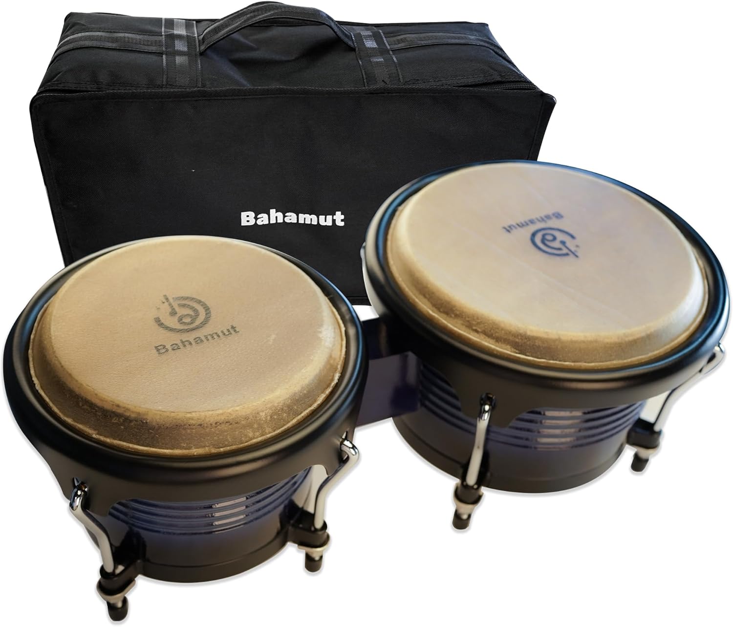 BAHAMUT Bongo Drum Set - 7in and 9in Wooden Bongos for All