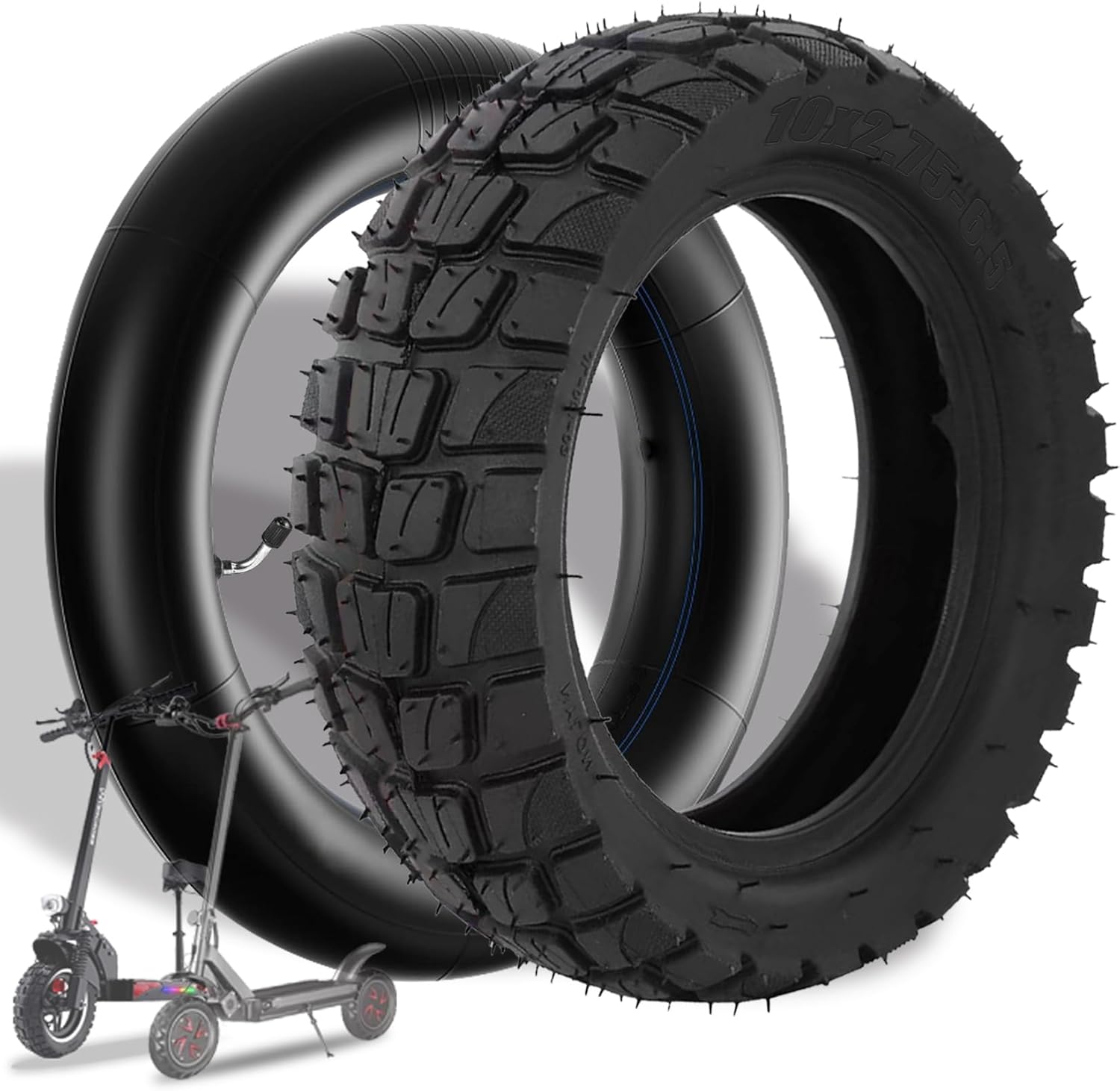 10 Inch Off-road Rubber Tire with Inner Tube for Electric Scooters