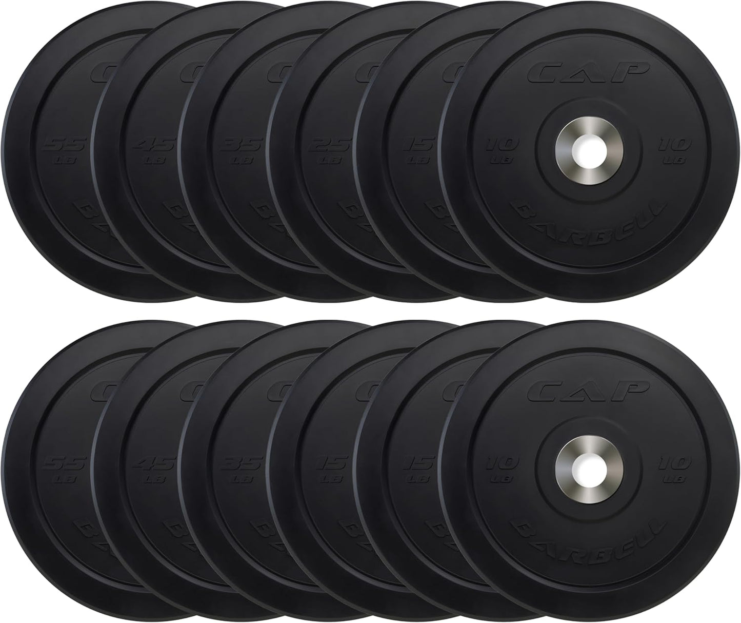 CAP Barbell 2-Inch Olympic Bumper Plate Weight Set Review