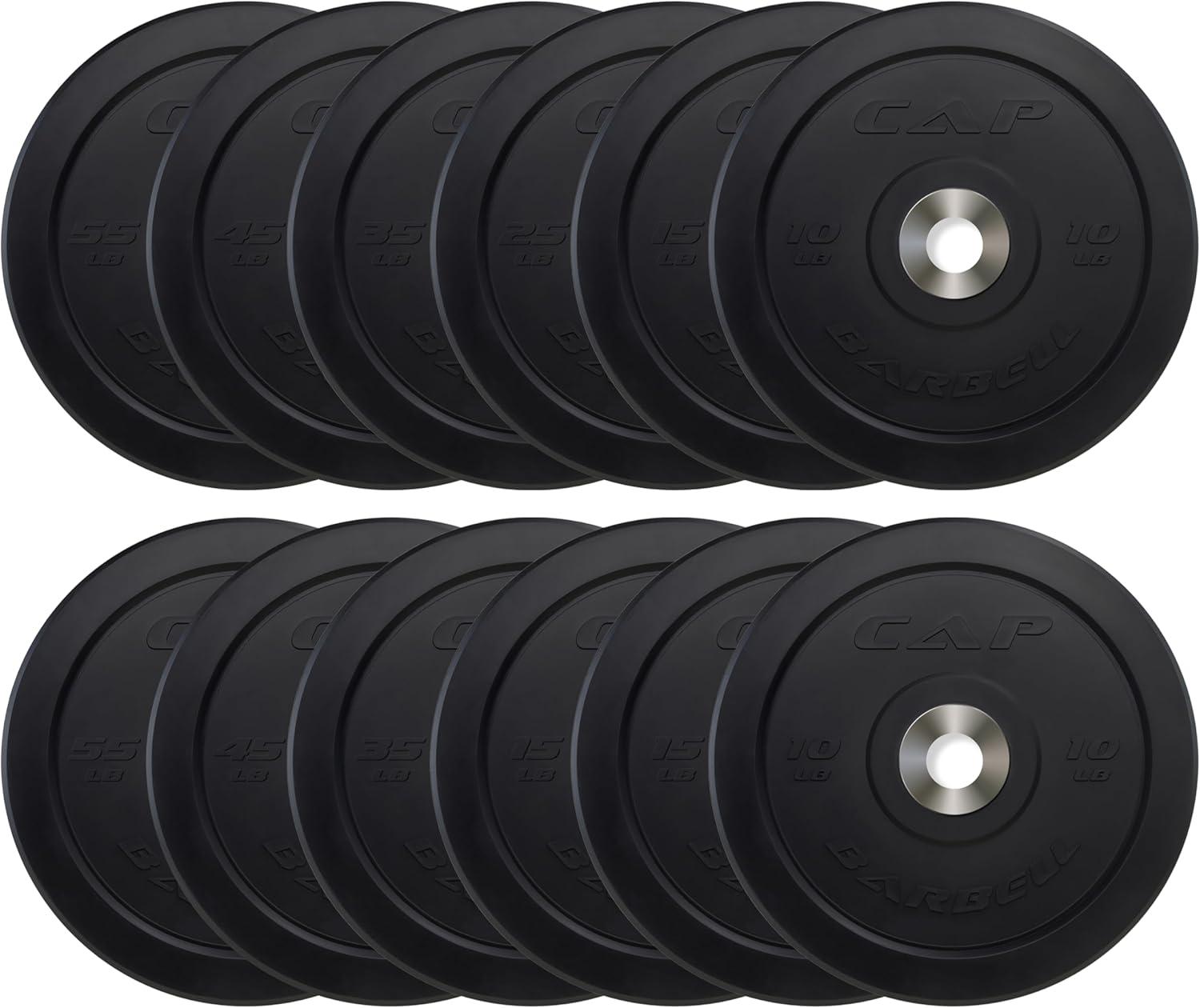 CAP Barbell 2-Inch Olympic Bumper Plate Weight Set Review