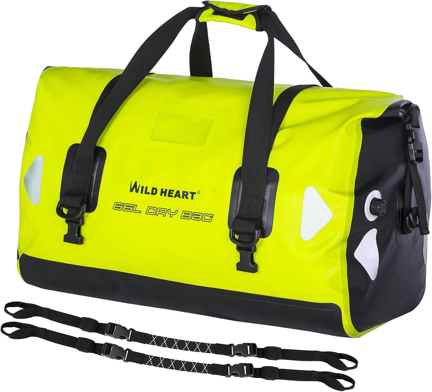 WILD HEART Waterproof Motorcycle Duffel Bag for Kayaking and Camping