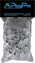 Weatherproof Gaskets & Plug Covers White, 50 Pack - Stops GFCI