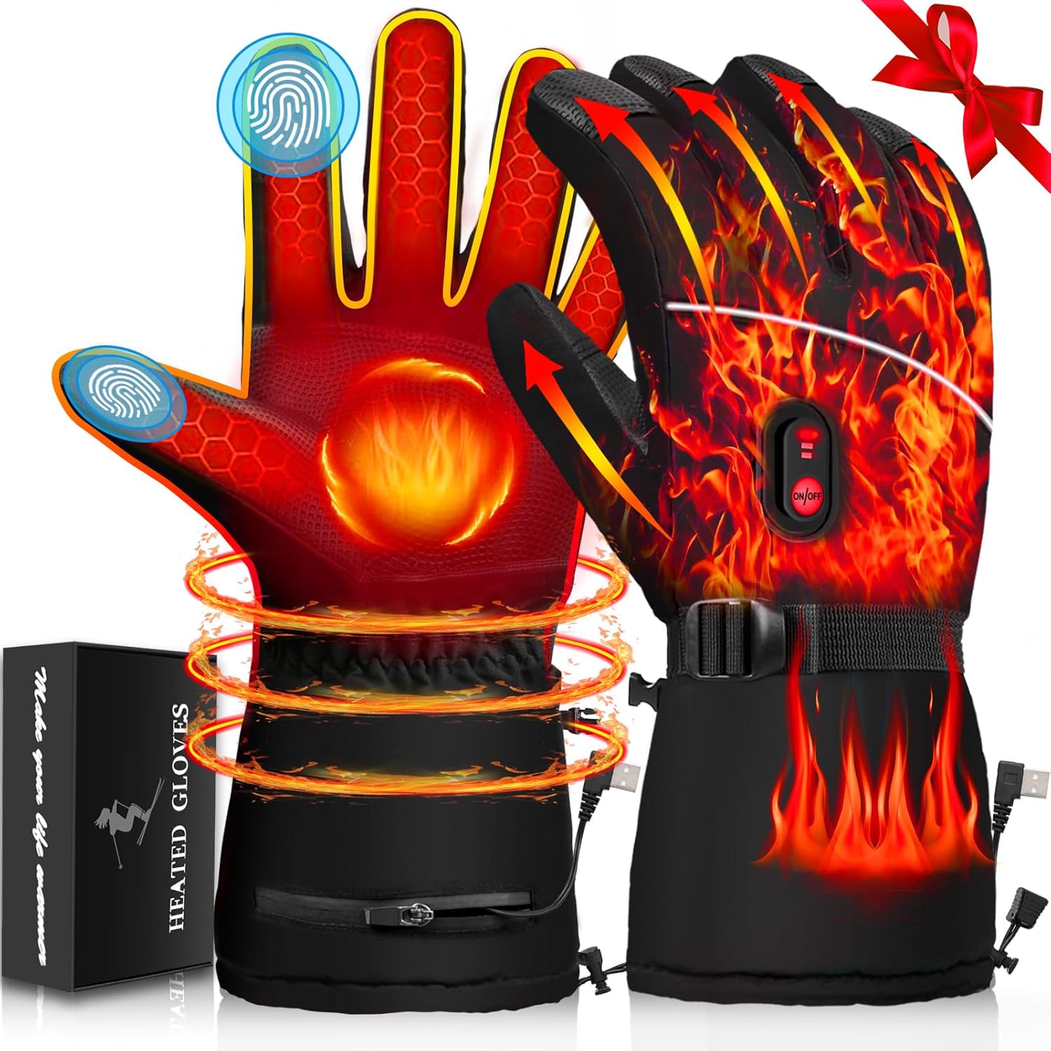 Touchscreen Heated Gloves - Arthritis Relief! - 35 characters