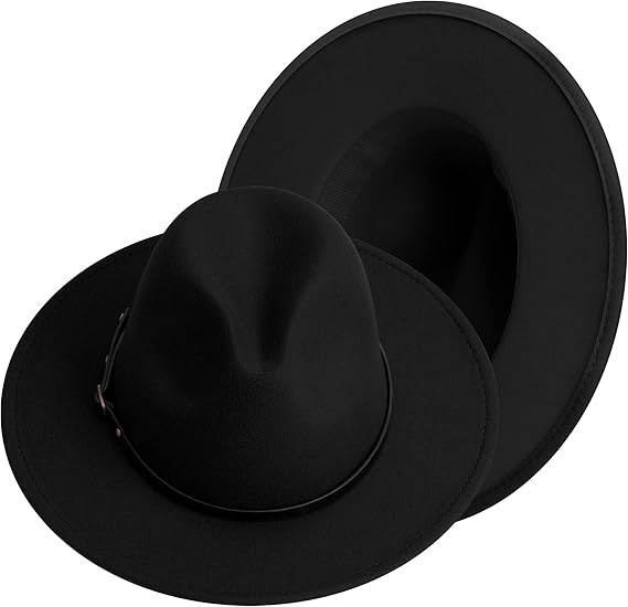 Phadora Brim Fedora Hats for Women and Men - Vintage Style