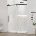 Frameless Shower Door 56-60 in x 72 in Clear Glass - Sleek Sliding