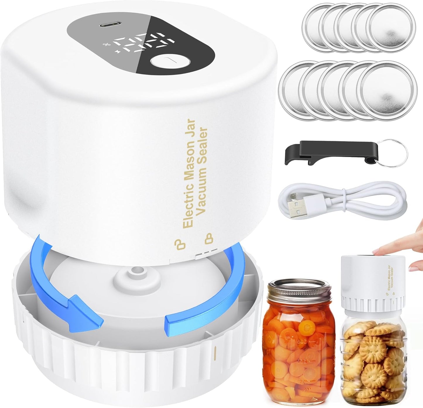 2024 Upgrade Electric Jar Vacuum Sealer: Easy and Portable
