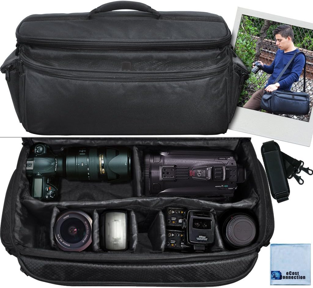 Extra Large Soft Padded Camcorder Equipment Bag for Sony NEX Models