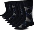 Calvin Klein Men's Cotton Blend Crew Socks - 8 Pair Dress Set