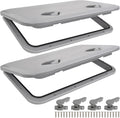 Black Rectangle Marine Boat Hatch Deck Cover Lid - Waterproof Access