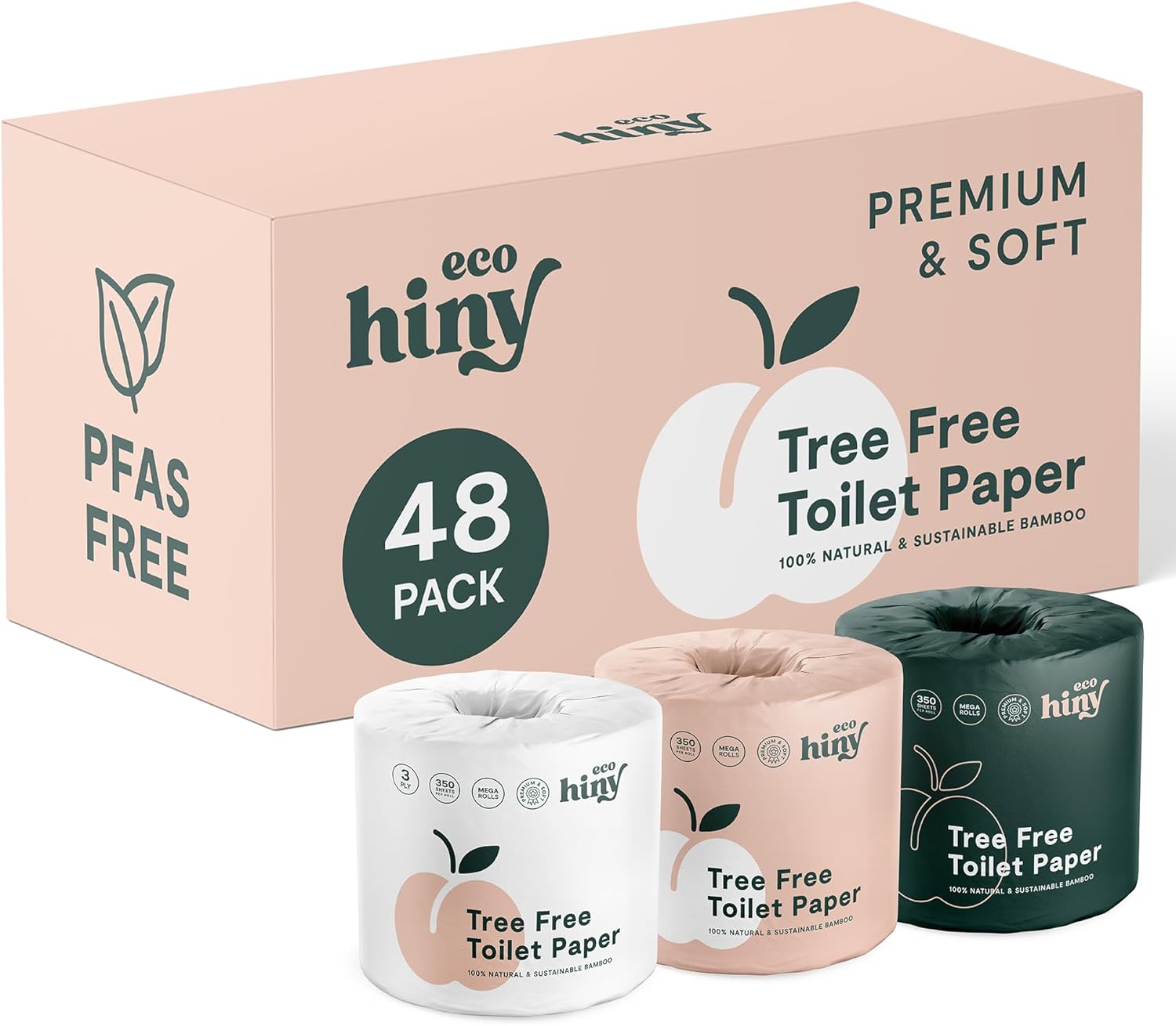 ecoHiny Premium Bamboo Toilet Paper - Soft, Strong & Eco-Friendly