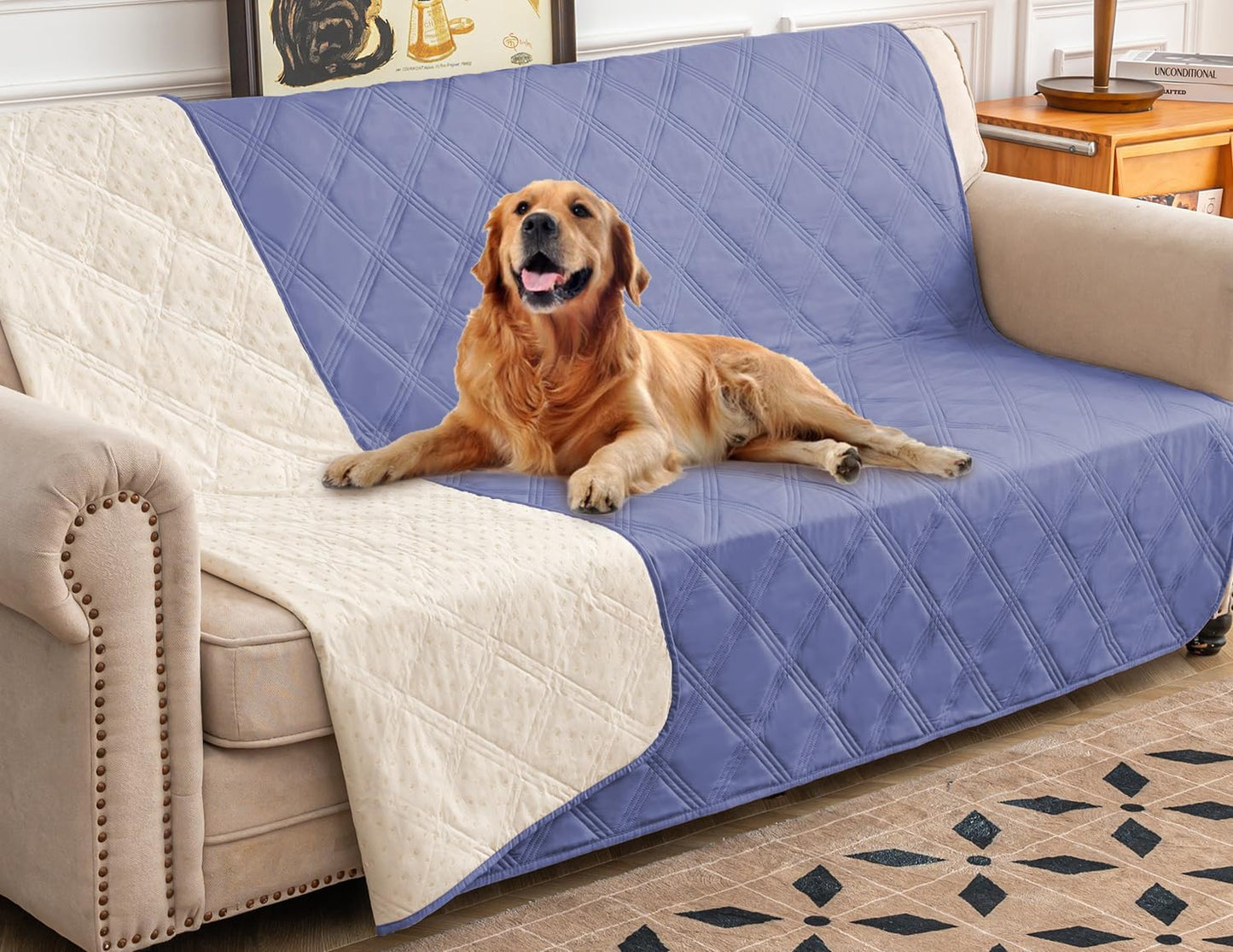 Ameritex Waterproof Dog Bed Cover for Sofa and Furniture Use