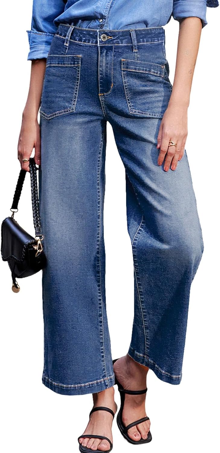 Sidefeel Women's Wide Leg Jeans for Stylish Comfort and Fit