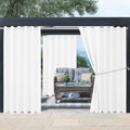 Water Proof Outside Curtains with Grommet Top - Insulated Patio Panels