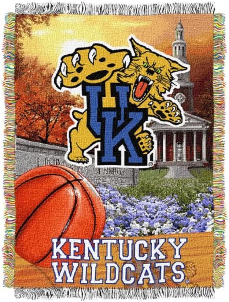 Officially Licensed NCAA Woven Tapestry Throw Blanket, 48x60