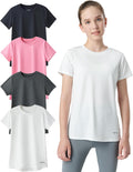 Youth Girls Athletic Shirts 4 Pack for Sports and Activewear