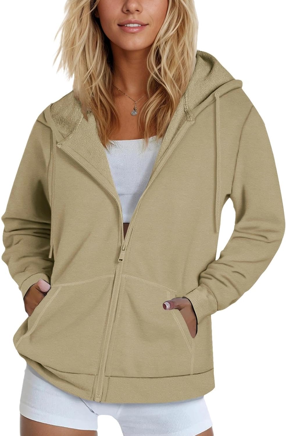 SMENG Womens Zip Up Hoodies for Cozy Fall and Winter Wear