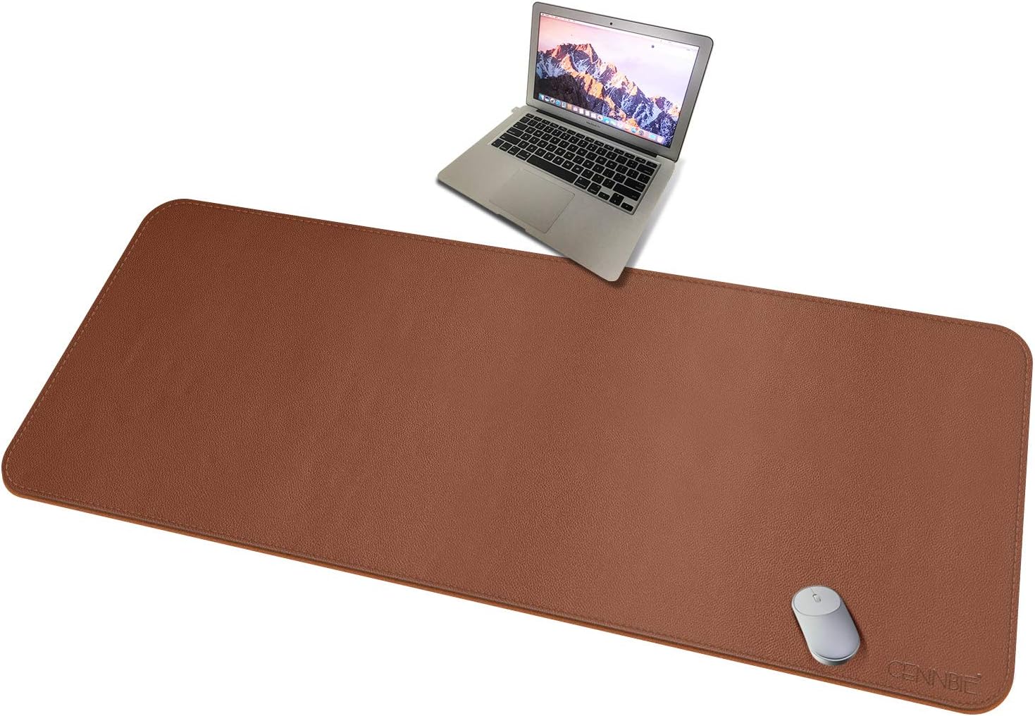 CENNBIE 59x27.5 Leather Desk Pad Protector for Stylish Work