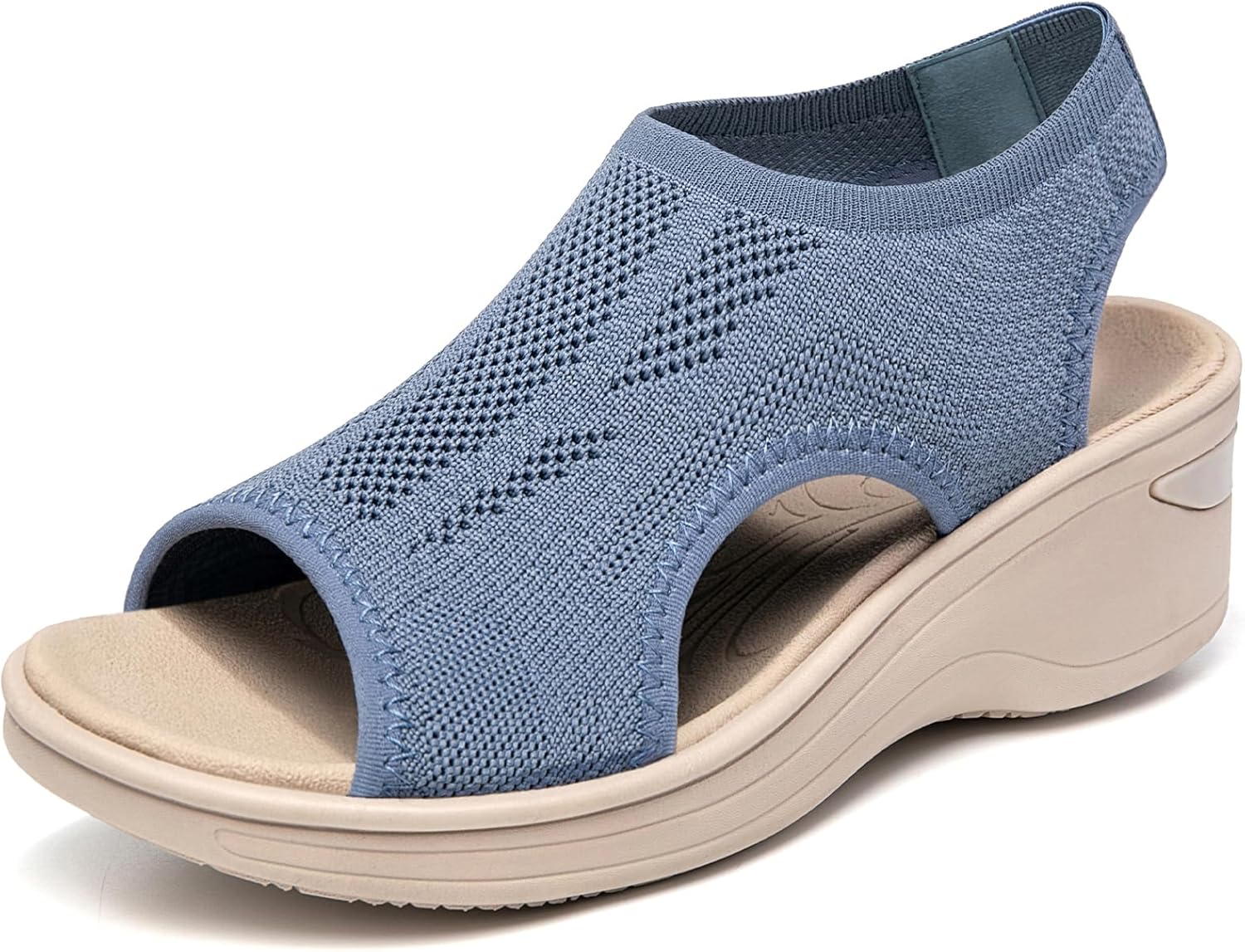 KOIMED Women's Comfortable Platform Walking Sandals for Summer