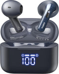 TOZO T21 Dual Mic Wireless Earbuds: 44H Playback, IPX8 Waterproof