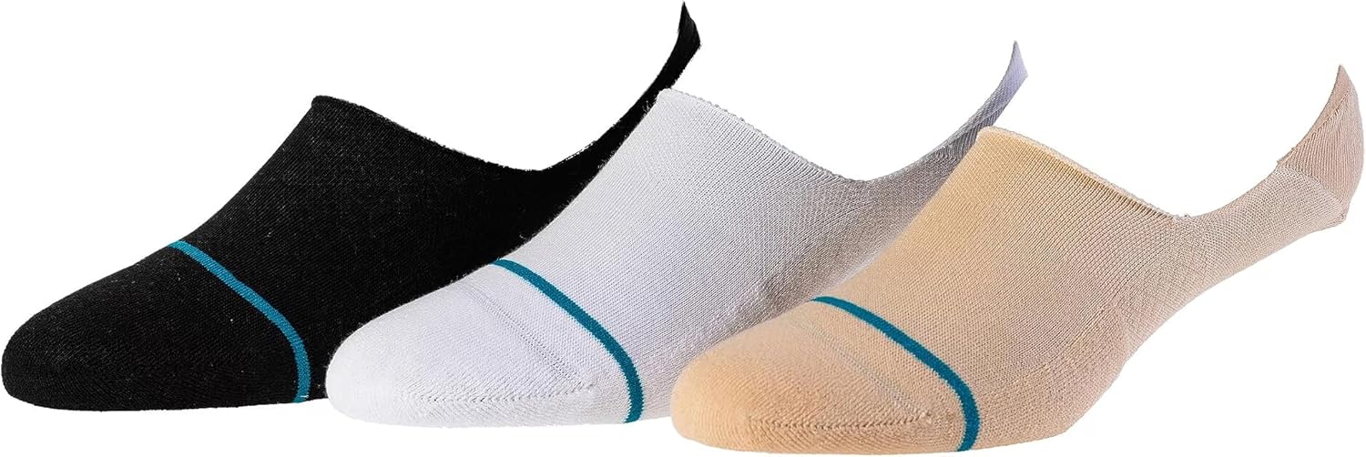 Stance Icon Classic Casual No Show Socks 3-Pack with Grip
